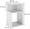 Nachttisch Elios Weiß 2er Set Vicco Bild 2
