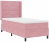 vidaXL Boxspringbett mit LED-Lichtleisten Rosa 80 x 200 cm Samt 3343843 Bild 3