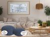 Amagohome Sitzhocker Strickhocker XXL Pouf Ø55 H37cm Bodenkissen Sitzpouf Baumwolle nachhal Bild 3