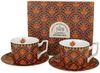 DUO GEOMETRIC 2er-Set Luxus Tassen 250 ml FESTUM, mit Untertassen, New Bone China Porzellan Bild 4