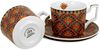 DUO GEOMETRIC 2er-Set Luxus Tassen 250 ml FESTUM, mit Untertassen, New Bone China Porzellan Bild 2