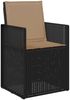 vidaXL Garten Esszimmerstühle 2 pcs Anthrazit und Taupe PP 899987 Bild 4