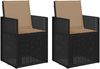 vidaXL Garten Esszimmerstühle 2 pcs Anthrazit und Taupe PP 899987 Bild 2