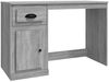 vidaXL Schreibtisch mit Schublade Grau Sonoma 115x50x75cm 816478 Bild 2