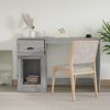 vidaXL Schreibtisch mit Schublade Grau Sonoma 115x50x75cm 816478 Bild 3