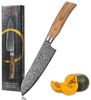 Wakoli Santokumesser EDIB Pro Damast Santoku Messer I 16cm Klinge I Pakkaholzgriff, 67 Lagen Damaststahl, VG-10 Stahlkern Bild 4