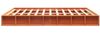 vidaXL Massivholzbett ohne Matratze Wachsbraun 200x200 Kiefernholz 3211838 Bild 5