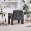 Sessel Chenille modern, 67.5x74.5x69 cm Grau,Polstersessel mit hoher Belastbarkeit 230kg & ergonomischen Armlehnen Bild 2