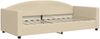 vidaXL Tagesbett Ausziehbar mit Matratzen Creme 90x200 cm Stoff 3197210 Bild 4