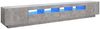 vidaXL TV-Schrank mit LED-Leuchten Betongrau 260x35x40 cm 3081919 Bild 2