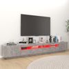 vidaXL TV-Schrank mit LED-Leuchten Betongrau 260x35x40 cm 3081919 Bild 4