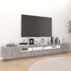 vidaXL TV-Schrank mit LED-Leuchten Betongrau 260x35x40 cm 3081919 Bild 3