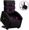 vidaXL Massagesessel mit Aufstehhilfe Schwarz Kunstleder 3204047 Bild 2