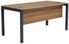 Schreibtisch Tetra, 160 x 80 x 75 cm, Nussbaum Dekor/anthrazit RAL 7016 inkl. Kabelkanal Bild 3