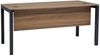 Schreibtisch Tetra, 160 x 80 x 75 cm, Nussbaum Dekor/anthrazit RAL 7016 inkl. Kabelkanal Bild 2