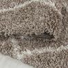 Hochflor Teppich Adriana rund - 80 cm Durchmesser - Beige Bild 3