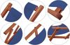 Liegestuhl blau Strandliege Gartenliege Tisch Buche Deckchair Strandstuhl klappbar 10-307 T Bild 5