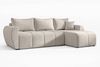 AX LIVING Eckcouch mit Schlaffunktion Malatya L Mini Ecksofa Beige R Bild 2
