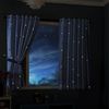 Gardinenbox Vorhang (1 St), Multifunktionsband, blickdicht, Schal blickdicht Motiv Sterne Monde fluoreszierend leuchtend Universal Bild 3