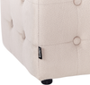 Ottomane WISCONSIN Helles Beige 36 cm 36 cm Bild 5