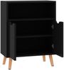 Sideboard, Kommode Hochglanz-Schwarz 60x30x72 cm Holzwerkstoff j1763p Bild 5