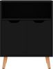 Sideboard, Kommode Hochglanz-Schwarz 60x30x72 cm Holzwerkstoff j1763p Bild 3