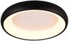 Flache LED Deckenleuchte CARDONA Schwarz, dimmbar & 3 Lichtfarben, Ø 46,5cm Bild 2