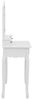 vidaXL Schminktisch-Set mit Hocker Weiß 80x69x141cm Paulowniaholz 289318 Bild 4
