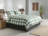 Zo! Home Cotton Bettwäsche 135x200 Quattro di Lino Moss Green grün weiß kariert Bild 5