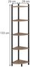 Eckregal Bivio Goldkraft Eiche/Anthrazit 29 x 133 cm mit 5 Ablagefächern Vicco Bild 2