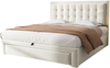 Polsterbett 140x190cm, Lattenrost, Kopfteil, 2 Schubladen, Samt, Beige Bild 5
