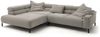 KAWOLA Sofa DELIA Ecksofa XL Cord steingrau Recamiere links 74 x 219 x 312 cm Bild 3
