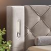 Boxspringbett Elektrisch Bett STEVE 120x200cm in Stoff Fresh Grau Bild 2
