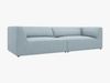 Micadoni Sofa Ruby 4-Sitzer Kord Scala Hellblau Bild 2