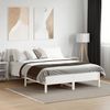 vidaXL Massivholzbett ohne Matratze Weiß 150x200 cm Kiefernholz 842643 Bild 3