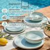SÄNGER Steingut Geschirrset Paros, Tafelservice 12 teilig für 4 Personen Bild 4