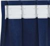vidaXL Verdunkelungsvorhänge 2 pcs Dunkelblau 140 x 140 cm Samt 4107198 Bild 5