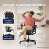 Ergotopia 'PureBack' ergonomischer Bürostuhl mit Lordosenstütze & 4D-Armlehne, Schwarz, ohne Kopfstütze Bild 2