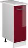 Apothekerschrank R-Line Rot Hochglanz 30 cm , AP Marmor Vicco Bild 1
