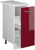 Apothekerschrank R-Line Rot Hochglanz 30 cm , AP Marmor Vicco Bild 4
