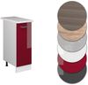 Apothekerschrank R-Line Rot Hochglanz 30 cm , AP Marmor Vicco Bild 5