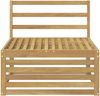 vidaXL Outdoor Mittelsofa Massivholz Akazie Weiß 83 x 79 x 73 cm 901566 Bild 3