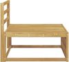 vidaXL Outdoor Mittelsofa Massivholz Akazie Weiß 83 x 79 x 73 cm 901566 Bild 4