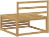 vidaXL Outdoor Mittelsofa Massivholz Akazie Weiß 83 x 79 x 73 cm 901566 Bild 5