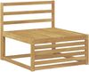 vidaXL Outdoor Mittelsofa Massivholz Akazie Weiß 83 x 79 x 73 cm 901566 Bild 2