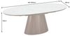 riess-ambiente Esstisch UNIQUE 160-200cm weiß / braun - Keramik, Echtholzfurnier, ausziehbar (Einzelartikel, 1-St), Ovaler Tisch · Walnuss · Marmordesign · Modern · 8 Personen · Speziell Bild 4
