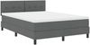 vidaXL Boxspringbett mit Kopfteil Dunkelgrau 140 x 200 cm Stoff 3342213 Bild 2