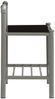 vidaXL Nachttische 2 Stk. Grau und Schwarz Metall und Glas [325101] Bild 5