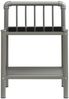 vidaXL Nachttische 2 Stk. Grau und Schwarz Metall und Glas [325101] Bild 4
