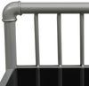 vidaXL Nachttische 2 Stk. Grau und Schwarz Metall und Glas [325101] Bild 3
